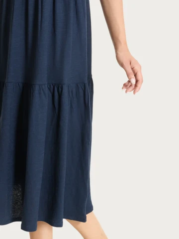 ABITO DONNA CON MANICHINA DQ58D3 BLUE