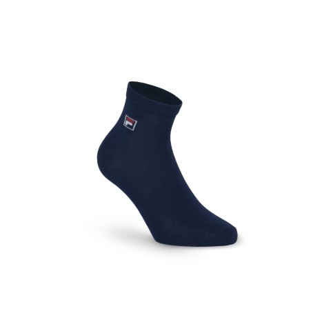 CALZA QUARTER UNISEX COTONE 3PZ F1763 321 BLU NAVY