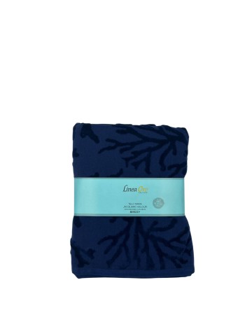 BREZZY TELO MARE VELOUR C/DECORO BF0222 BLU NAVY