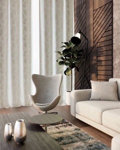 SHANGHAI PANN. TENDA  CM140X290 ZG0913 NATURALE