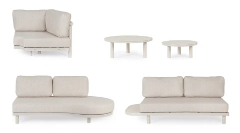 SET SALOTTO ANGOLARE CON CUSCINI HERCULES MORNY