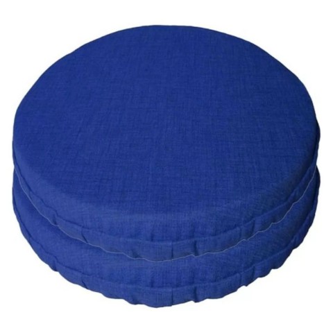 CUSCINO CON VOLANT 2PZ TONDO NEW EDGAR BLUE