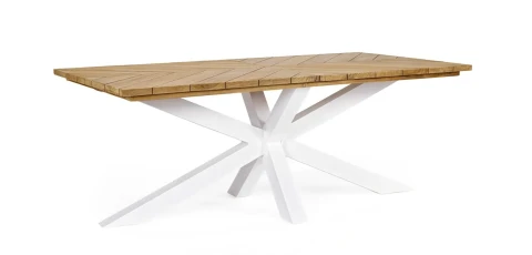 TAVOLO PALMDALE RETT 200X100 BIANCO