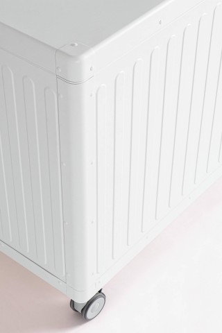 BAULE PORTA CUSCINI CON RUOTE OCEAN L BIANCO 0663973