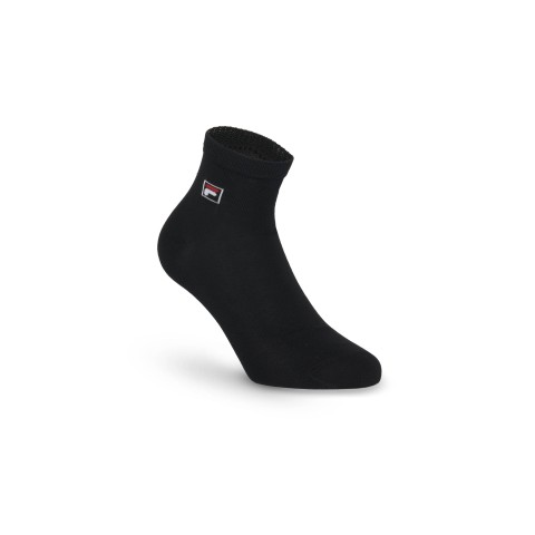 CALZA QUARTER UNISEX COTONE 3PZ F1763 200 NERO