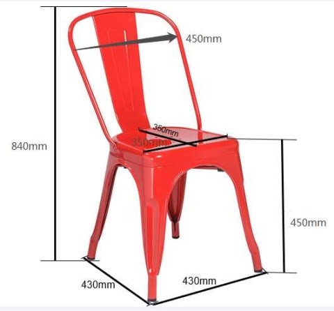 Sedia ferro new bristol bianco antico seduta legno cm43x43h45/84
