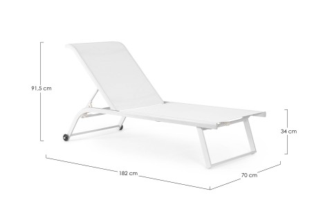 LETTINO CON RUOTE TAYLOR BIANCO 0663278