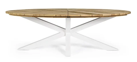 PALMDALE TAVOLO OVALE BIANCO 240x110cm RT01 BIZZOTTO