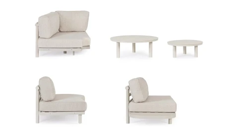 SET SALOTTO ANGOLARE CON CUSCINI HERCULES MORNY