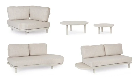 SET SALOTTO ANGOLARE CON CUSCINI HERCULES MORNY