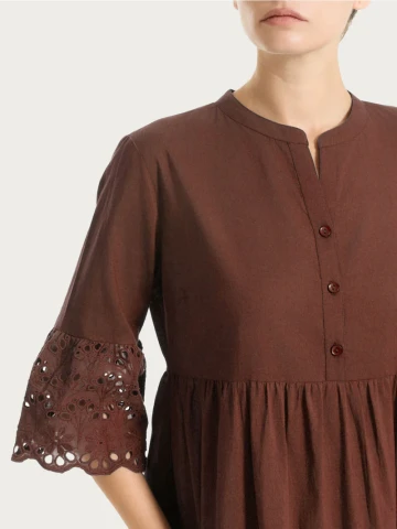 ABITINO DONNA COLLO COREANA DS91DG CHOCOLATE FONDANT