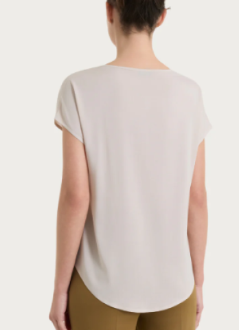 Blusa con manica a kimono in Voile Stretch DS25S7 RAGNO CHAMPIGNON