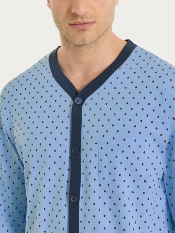 PIGIAMA UOMO APERTO UA23N6 RAGNO FANT. DELLA ROBBIA BLUE