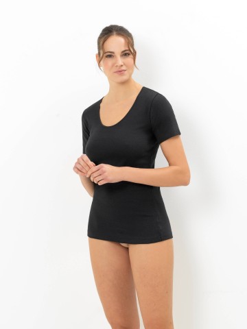 MAGLIA MEZZA MANICA GIROCOLLO EMMEBIVI 30823 02 NERO