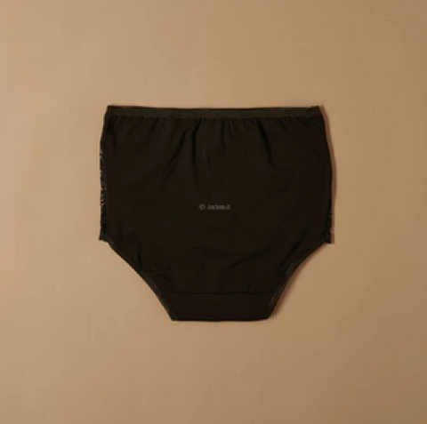 SLIP ALTO CON PIZZO CONFEZIONE 6 PZ JADEA 07 NERO
