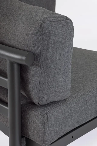 SET SALOTTO ANGOLARE CON CUSCINI HERCULES ANTRACITE