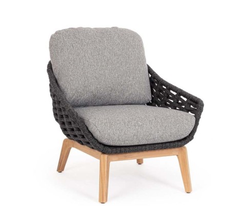 POLTRONA CON CUSCINO TAMIRES ANTRACITE 0660606