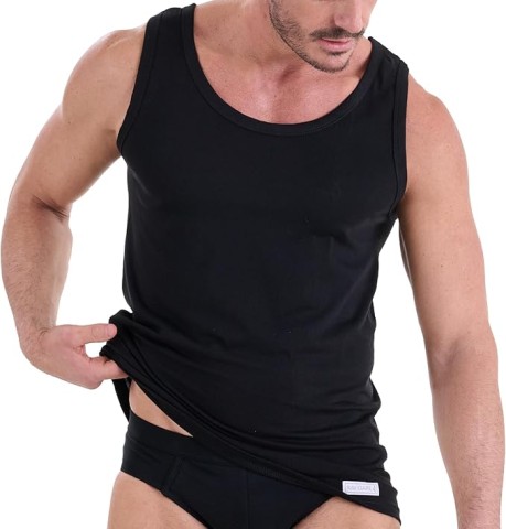 VOGATORE SPALLA LARGA IN COTONE NAVIGARE 511 NERO