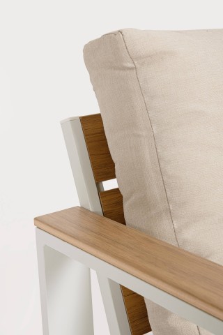 SET 4 SALOTTO CON CUSCINI LEANDRO BIANCO-BEIGE 0663882