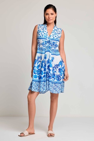 MALIBU ABITO DONNA S.L. DAVID DB26-013 MULTICOLOR