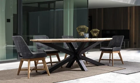 TAVOLO PALMDALE 240X110 CARBON 0804741