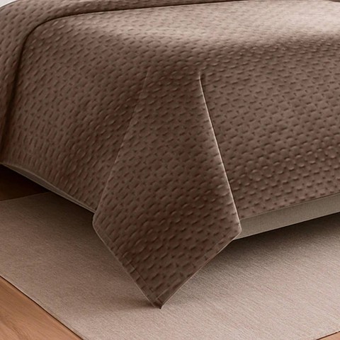 TRAPUNTINO VELVET MATRIMONIALE SUPER PROMO BEIGE