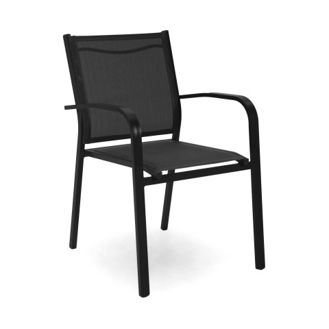 POLTRONA FORMENTERA ALLUMINIO CON BRACCIOLI TONDI  796 VACCHETTI