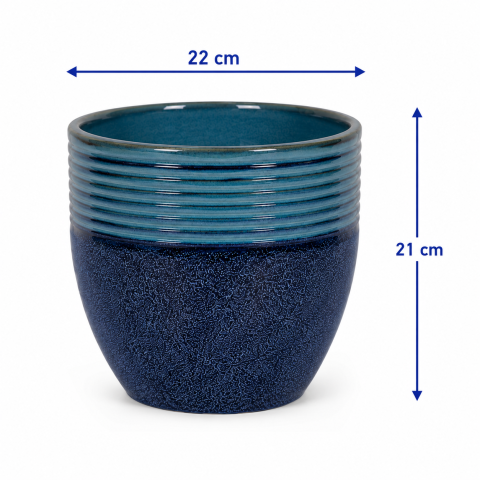 VASO CERAM CORSICA S D22X21H BIC.OCEANO