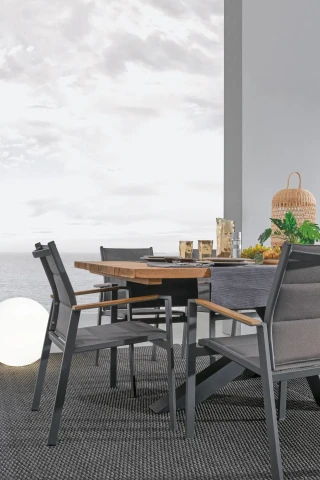 RAMSEY TAVOLO 240x100cm NERO 0804457 BIZZOTTO