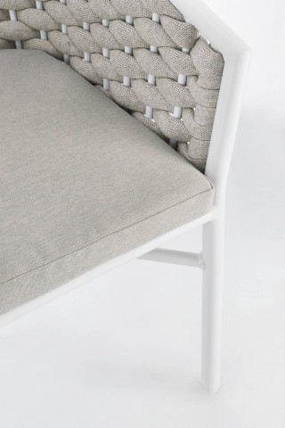 SEDIA CON BRACCIOLI MARGALIDA BIANCO 0666082