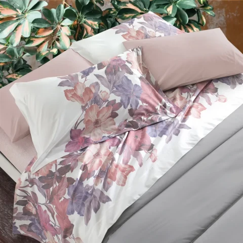 Completo Lenzuolo Divine Matrimoniale GABEL 705 MAUVE