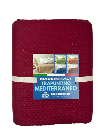 TRAPUNTINO PRIMAVERILE MATRIMONIALE SUPER PROMO ILBLUCASA ROSSO