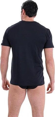MAGLIA MEZZA MANICA GIROCOLLO IN COTONE NAVIGARE 513 NERO