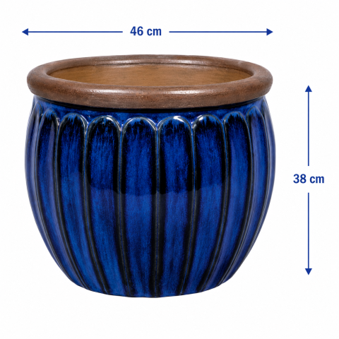 VASO CERAMICA LILLE L D46X38H VIOLA