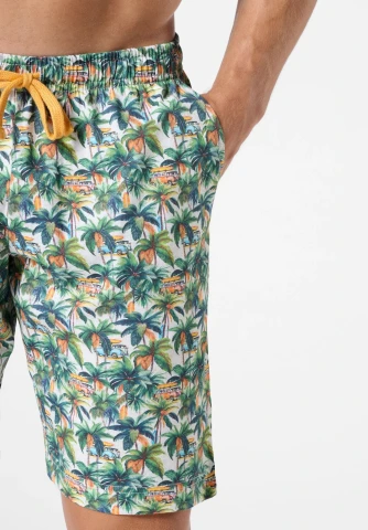 Pigiama Corto Girocollo in Cotone VPRT93396 ACQUAMARINA