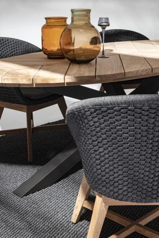 TAVOLO PALMDALE 240X110 CARBON 0804741