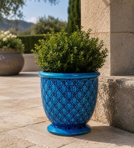 VASO CERAMICA SINGAPORE S 28X30H OCEANO