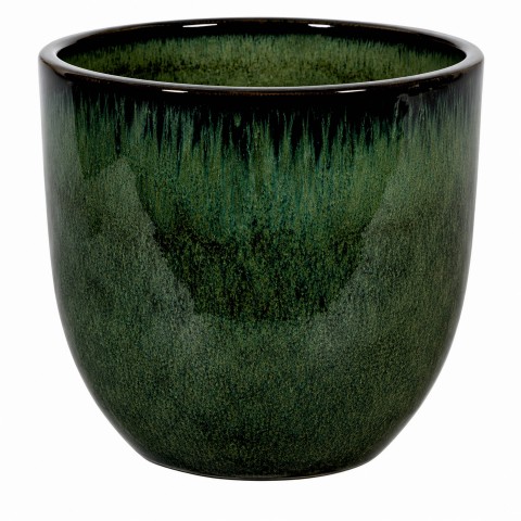 VASO CERAMICA SHANGAI S 30X27H VERDONE