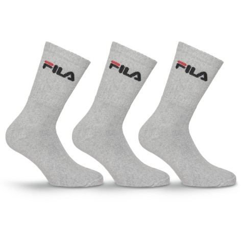 CALZA DA TENNIS 3 PAIA FILA F9505 400 GRIGIO