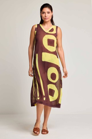 CASEY SLEEVELESS MAXI DRESS DB26-032 MULTICOLOR