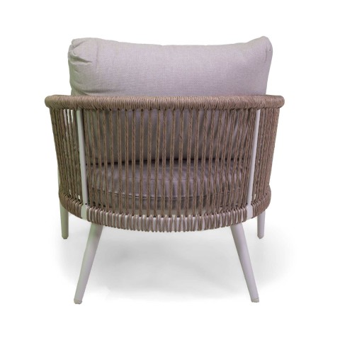 ANNISTON SALOTTO 3POSTI BIANCO/CORDA NATURALE