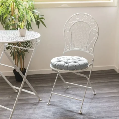 CUSCINO SEDIA TONDO 40 CM IDROREPELLENTE ESTÉ GALILEO GRIGIO