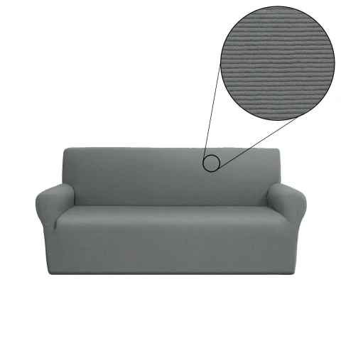 YES COPRIDIVANO ELASTICIZZATO 3 POSTI LINEAORO GREY