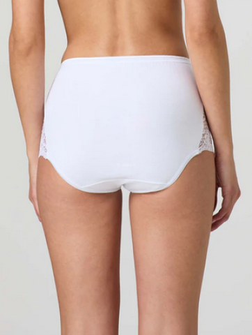 SLIP ALTO CON PIZZO CONFEZIONE 6 PZ JADEA 07 BIANCO