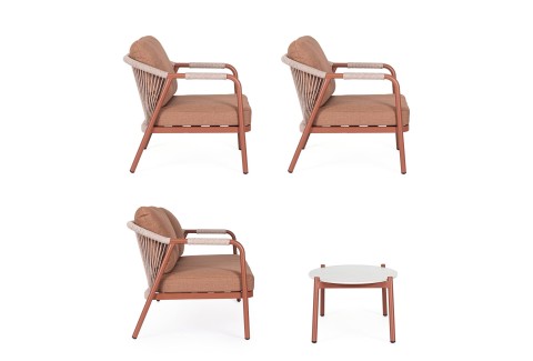 SET4 SALOTTO C-C MIRAVET RAME 0666136