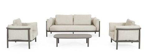 SET 4 SALOTTO CON CUSCINI THEODORE CASTOR 0663922