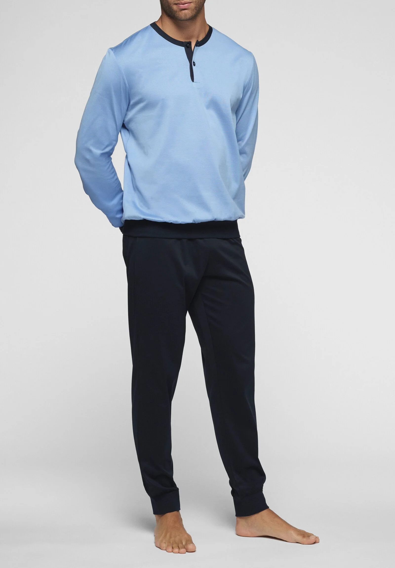 Pigiama Lungo con Polsini in Filo di Scozia Venezia VPRT00350 AVIO