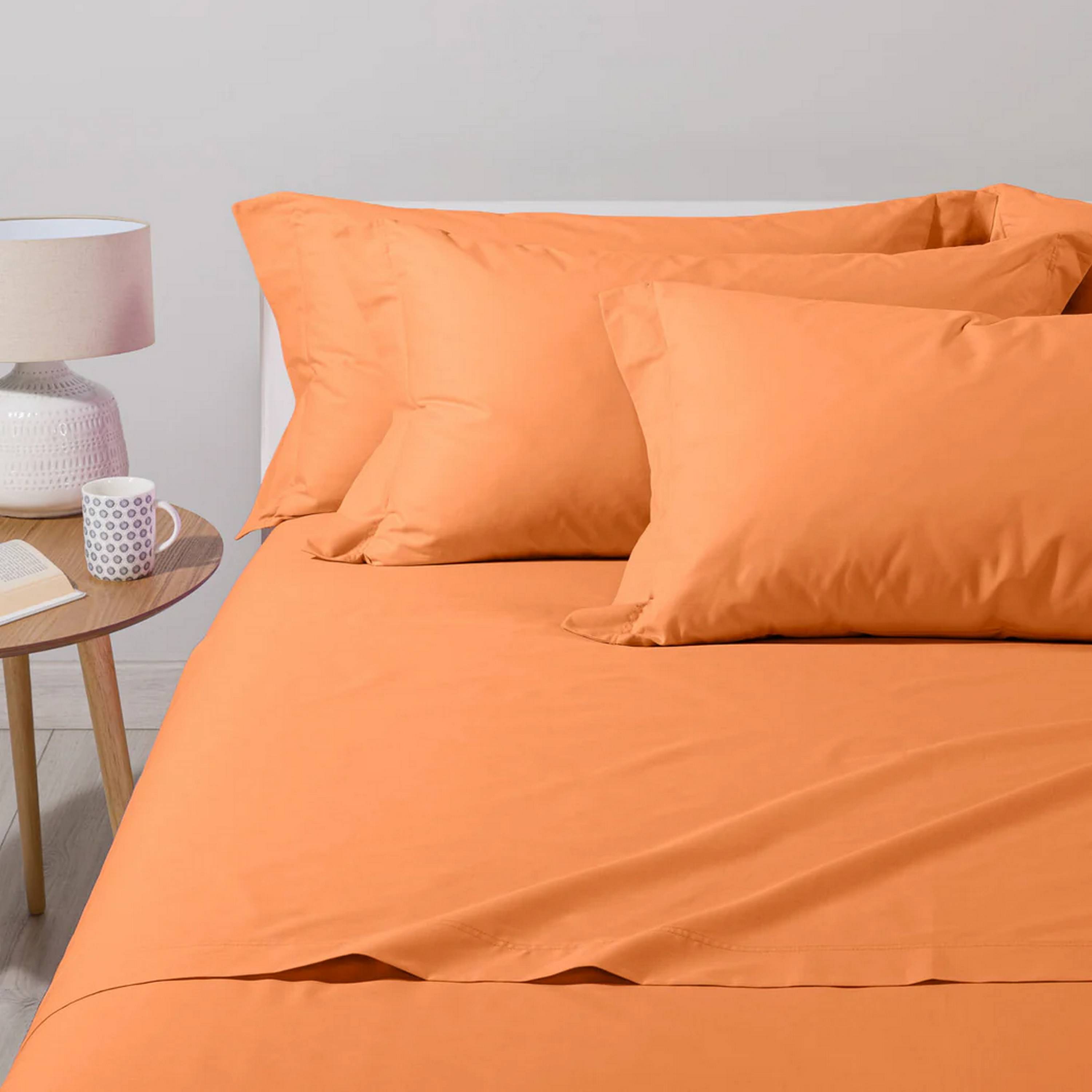 BASIC COLLECTION COMPLETO LENZUOLA SINGOLO ILBLUCASA ARANCIO