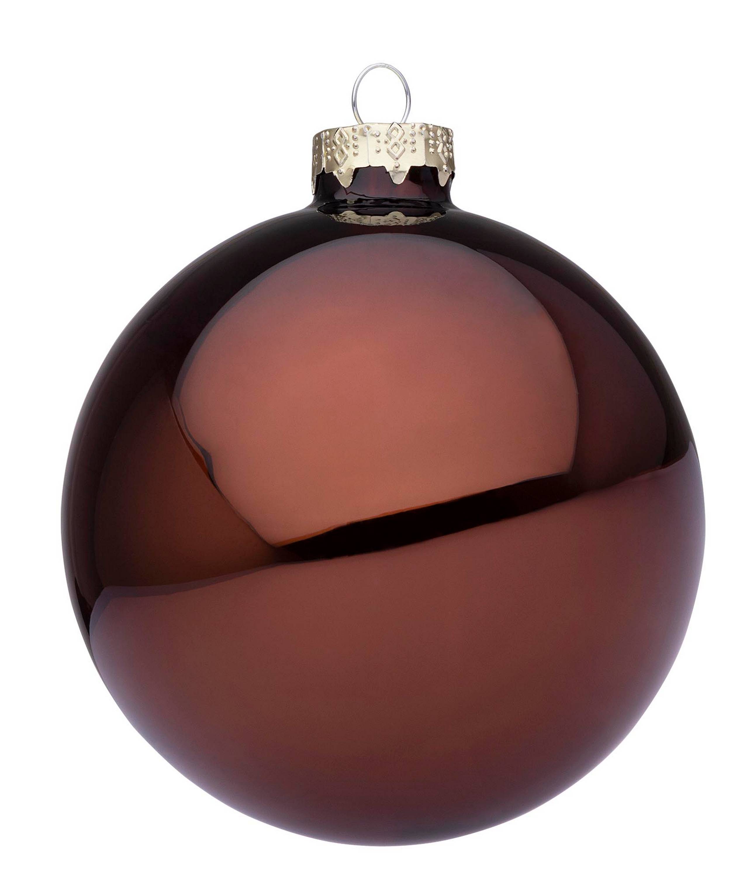 SFERA IN VETRO MARRONE TRONCO LUCIDO 0937015
