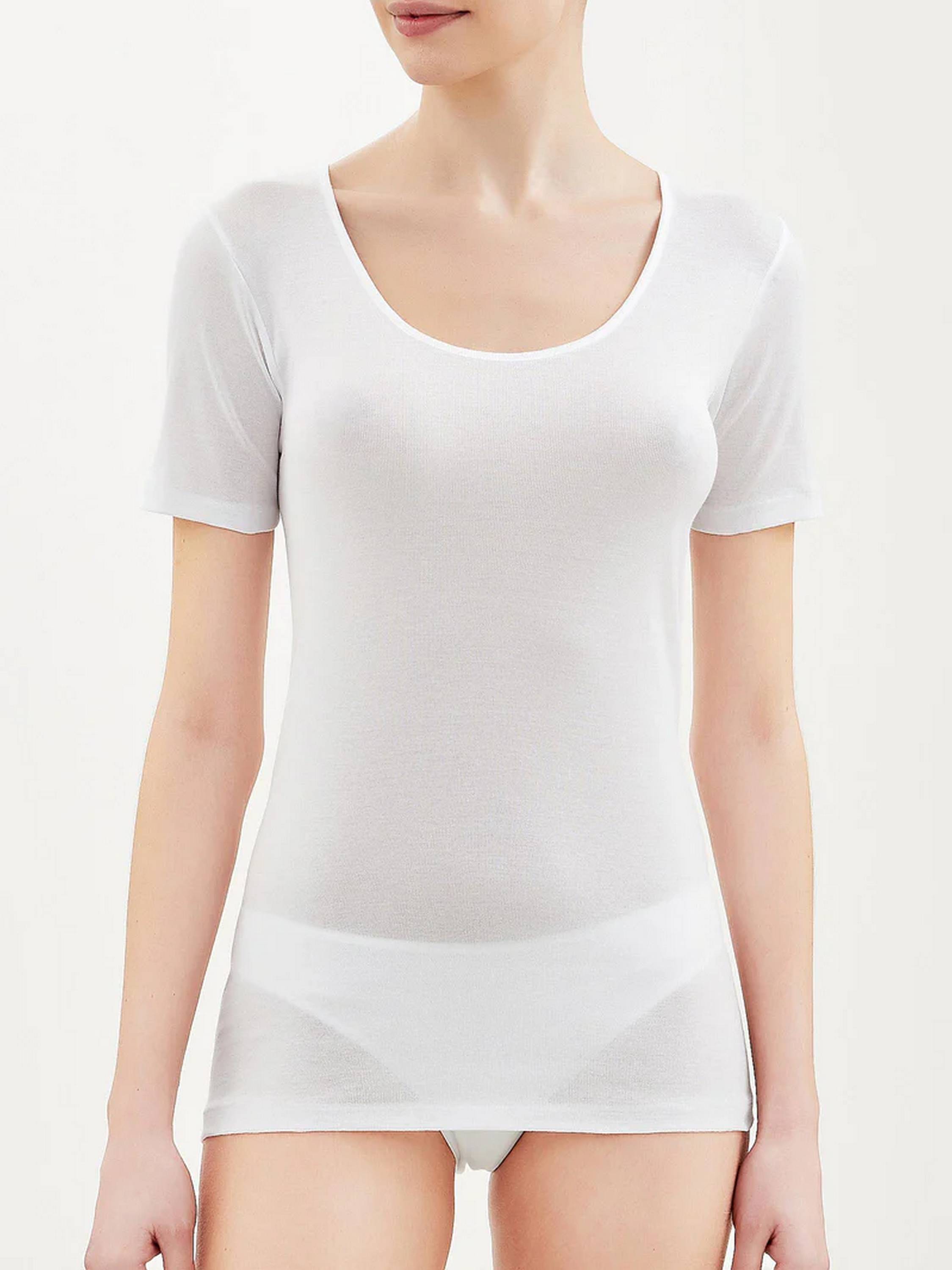 MAGLIA NATURAL MEZZA MANICA GIROCOLLO RAGNO 028197 BIANCO